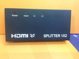 HDMI分配器一进二出 1进2出高清视频电视1分2切换器一分二3D分屏