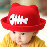 韩国婴儿帽子宝宝帽子春秋季1-2岁宝宝套头帽子鸭舌儿童礼帽春天