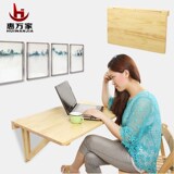实木连壁桌可折叠挂墙办公电脑桌子创意墙上餐桌书桌可定制