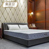 真皮床榻榻米 主卧小户型1.8米双人床大床婚床现代欧式软床皮艺床