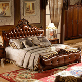 欧式床新古典实木雕花床法式新款田园公主床简约奢华双人床婚床