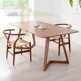 简约餐厅桌椅实木电脑桌咖啡厅桌组合实木家用桌椅办公桌休闲复古