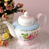 欧式骨瓷咖啡壶水果泡花茶壶带过滤陶瓷水壶家用英式下午茶具