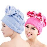 2个装超强吸水毛巾干发帽长发包头巾擦头加厚干发巾韩国进口浴帽