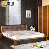 骆飞软包实木双人床1.5 米1.8 米特价婚床简约现代家具6A010