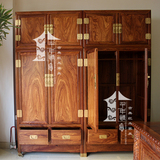 古典红木家具仿古衣柜储物柜 刺猬紫檀/非洲黄花梨独板素面顶箱柜