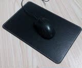 黑色皮质办公鼠标垫子 平款桌垫板 韩国风鼠标垫板 30X20超大号