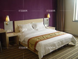 商务酒店单人间套房家具 宾馆酒店单人床 板式1.5米床架 床头柜