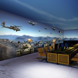 定制3D个性视觉实景壁纸 战争游戏主题壁画KTV网吧包厢立体墙纸