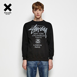 【INXX】Stussy 高街潮牌黑色长袖卫衣冬季新限量发售ST43104089
