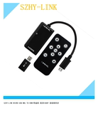 MICRO USB 5P+11P MHL转HDMI线带遥控 三星S2 S3 MHL TO HDMI线