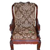 好多家红木沙发垫厚实连体坐垫带靠背中式实木椅垫防滑单三人座垫
