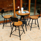 清仓欧式铁艺小圆桌茶几椅组合三件套休闲阳台户外咖啡厅套件桌椅