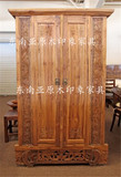 东南亚风格家具泰式衣柜定制 老榆木原木手工雕花实木衣柜YG-5