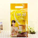 韩国进口咖啡maxim麦馨黄咖啡摩卡原味速溶三合一咖啡100条袋装