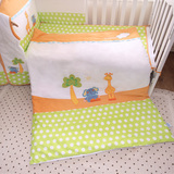 加高婴儿床围宝宝睡袋防踢被替换床围哈利兔婴儿床上用品纯棉套件