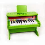 美国大牌sch木质早教益智乐器25键玩具儿童电子钢琴自带音响包邮