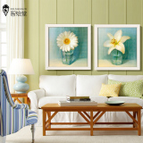 植物花卉简约装饰画小清新客厅卧室床头餐厅餐桌现代有框壁画挂画