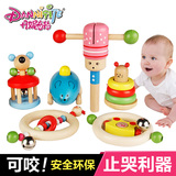 丹妮奇特 新生婴儿摇铃套装0-1岁木制玩具 宝宝音乐响铃玩具组合