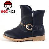 abc二棉防滑儿童鞋2015冬季新款靴子女童小童保暖加绒P55122678