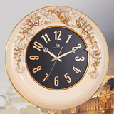 欧式挂钟 艺术客厅静音时钟 高档古典壁钟 创意石英钟表 陶瓷挂钟