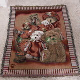 外贸原单多用毯全棉针织纯手工艺术编织毯挂毯沙发巾地毯桌布包邮