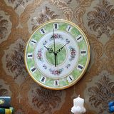 卧室简约复古时钟高档陶瓷挂钟挂表欧式客厅奢华古典创意装饰摆件
