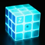 正品Z-cube夜光蓝色三阶魔方透明顺滑专业竞速牛魔王儿童益智玩具