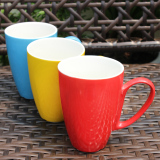 HYU陶瓷马克杯奶茶杯多彩色杯子水杯咖啡杯拿铁杯创意400毫升