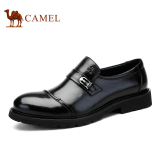 camel骆驼男鞋 秋季套脚男士商务正装舒适耐磨橡胶底皮鞋