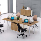 厦门广东办公家具直销四人位员工组合办公桌双人位钢木组合电脑桌
