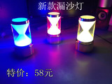 新款LED充电酒吧台灯 创意亚克力沙漏发光透明装饰烛台小夜灯