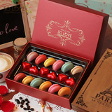 SO LOVE法式马卡龙甜点巧克力礼盒装 零食糕点甜品12枚 生日礼物