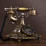 欧式电话机家用固定电话仿古复古电话机高档创意时尚座机机械铃声