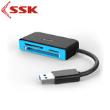 SSK飚王 SCRM330 高速USB3.0读卡器多合一 TF/SD/CF 多功能读卡器