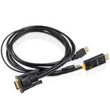 uBay VGA转HDMI高清转接线/转换器/数据连接线 带3.5毫米音频线及