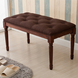 新品欧式实木搁脚凳，新古典床尾凳，美式复古钢琴凳，长凳床榻