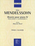 【原版】Mendelssohn 门德尔松 钢琴作品 IV DF15607