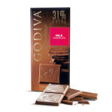 现货比利时进口高迪瓦Godiva歌帝梵31%牛奶巧克力排块100g代购
