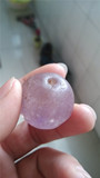 辽金超大个紫晶珠子紫水晶包老包真风化纹自然全品直径28.4mm罕见