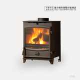 8kW火炉 独立式燃木壁炉 多燃料真火壁炉 无燃煤壁炉 燃木柴壁炉