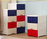 日本进口夹缝收纳柜抽屉式储物柜塑料缝隙柜玩具整理柜衣服柜