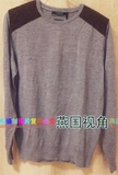 Zara男装专柜正品代购 肩部衍缝纯羊毛针织衫 0367/337原价459