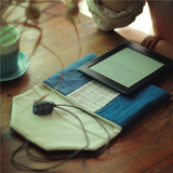 鹿屿的岛|手织布 老布kindle 电子书 夹棉 加厚保护套内胆包 多色