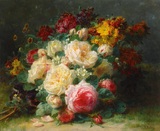 古典花装饰画 静物油画 世界名画花卉博物馆级手绘复制品 包邮