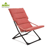 MWH曼好家折叠椅子家用懒人午休椅沙发椅阳台躺椅休闲沙滩椅靠椅