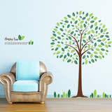绿树墙贴温馨卧室房间装饰背景墙贴画玄关环保布置贴画可移除
