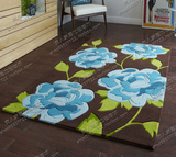 时尚简约 客厅地毯 田园地毯 茶几地毯 卧室地毯 绿色可定制腈纶