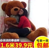 大熊毛绒玩具1.8米2抱抱熊泰迪熊猫公仔玩偶布娃娃大号生日礼物女