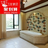 五彩精灵仿古砖卫生间古堡客厅厨房阳台地砖美式欧式瓷砖400X600